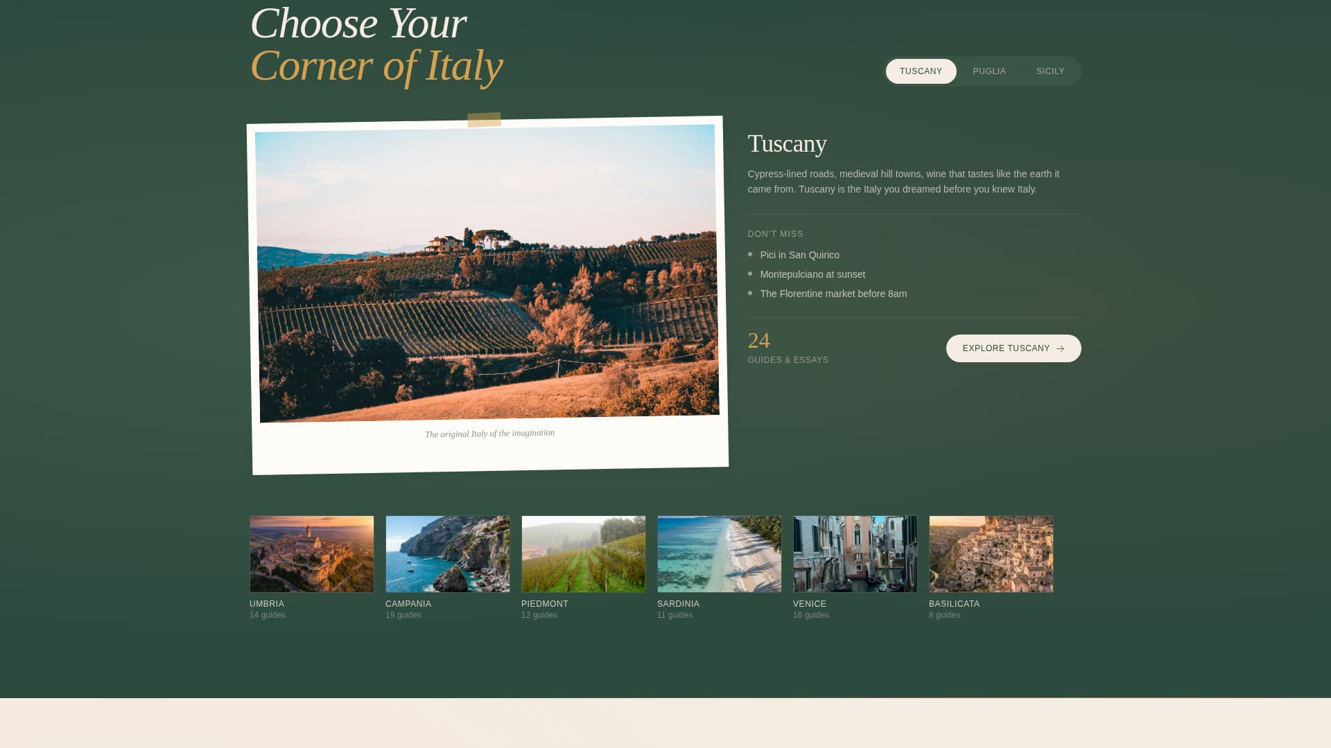 Passeggiata - Wanderlust Italy Landing Page Template