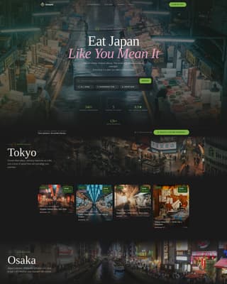 Umami - Immersive Culinary Landing Page Template