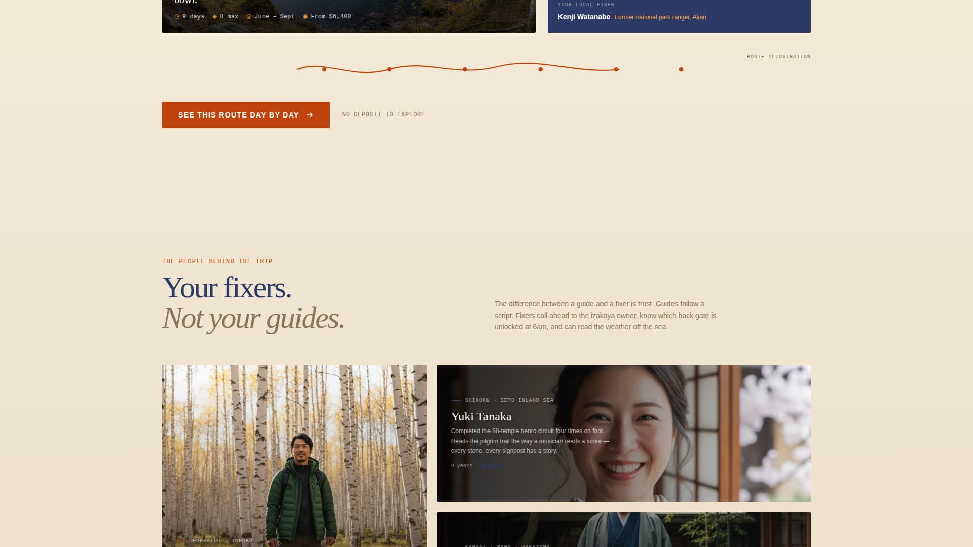 Tabidachi - Immersive Japan Landing Page Template