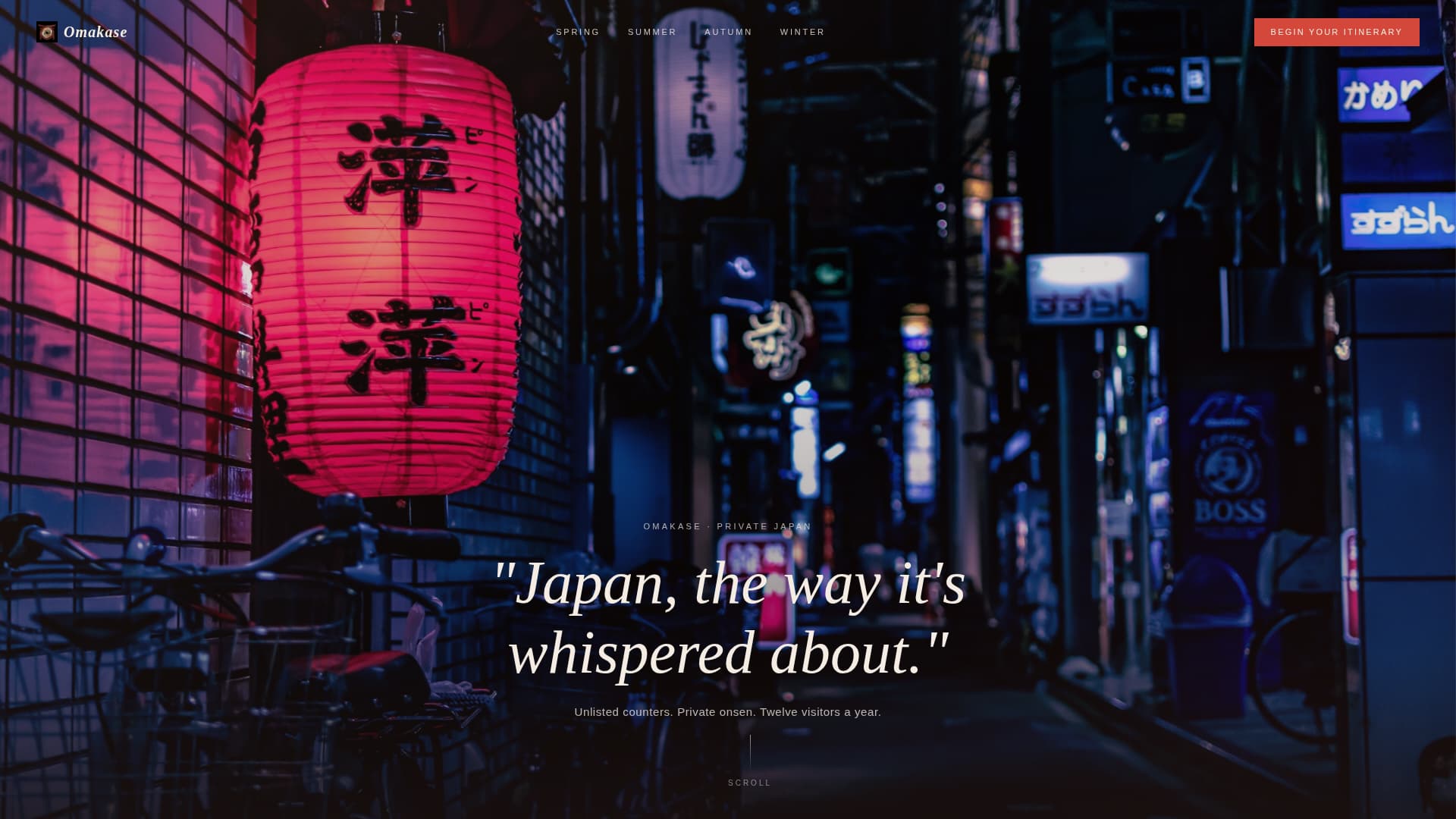 Omakase - Exclusive Japan Landing Page Template