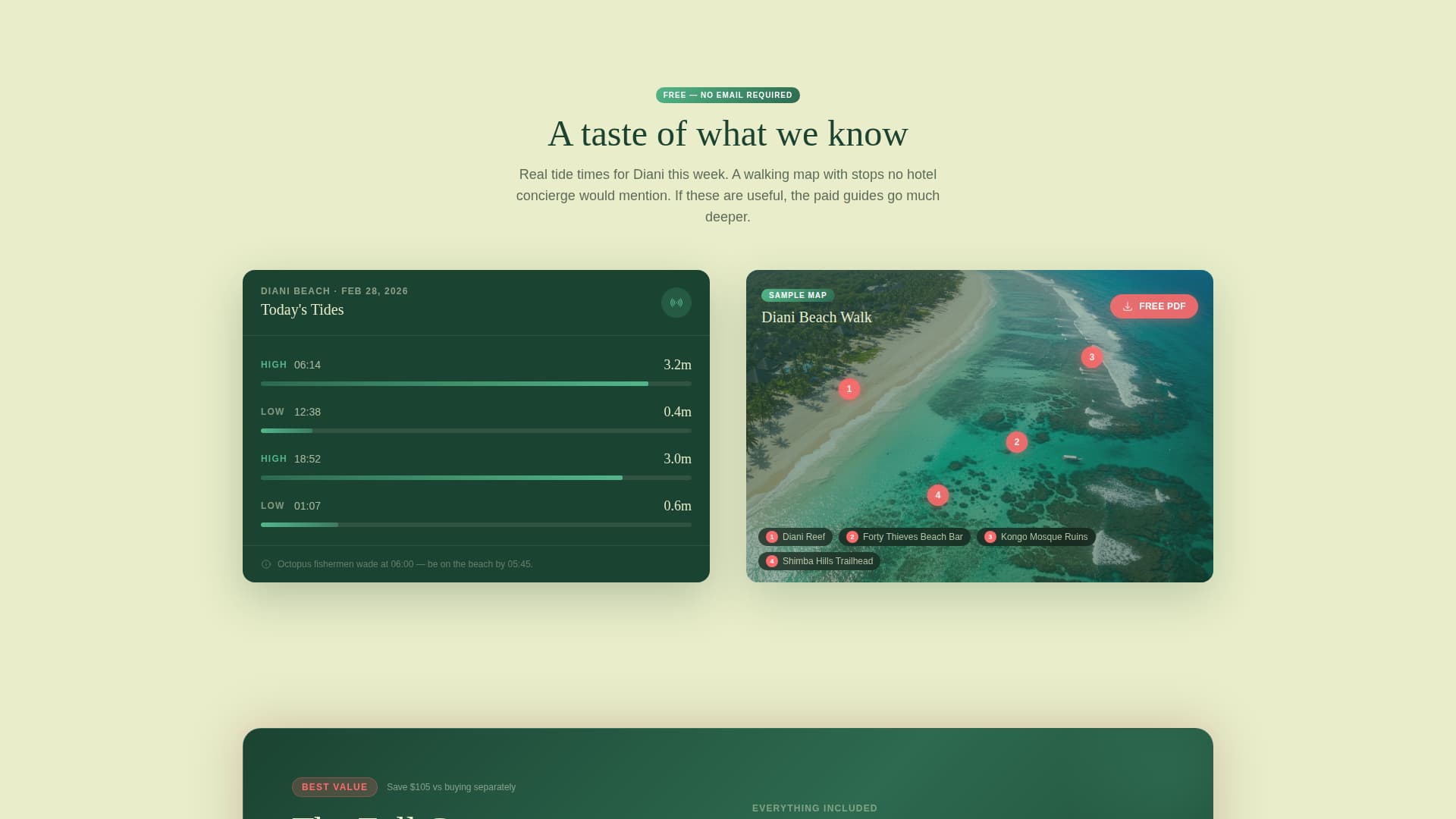 Safari - Immersive Coastal Landing Page Template
