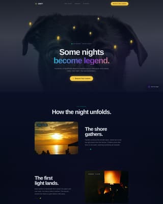 Drift - Enchanting Lanternfestival Landing Page Template