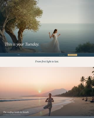 Haven - Immersive Hotel Landing Page Template