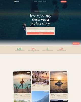 Voyage - Seamless Luxury Landing Page Template