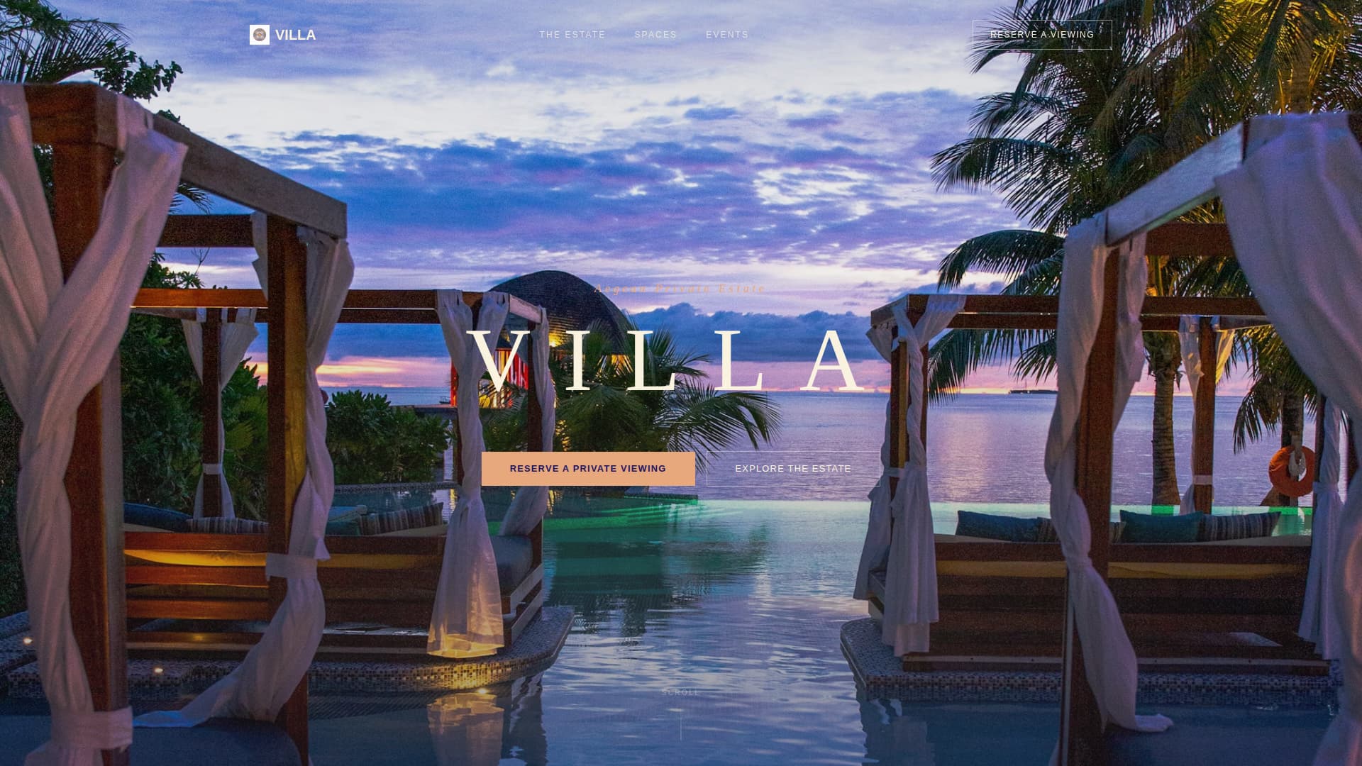 Villa - Breathtaking Luxury Landing Page Template