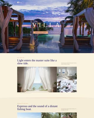Villa - Breathtaking Luxury Landing Page Template