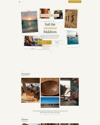 Dhoni - Immersive Cultural Landing Page Template