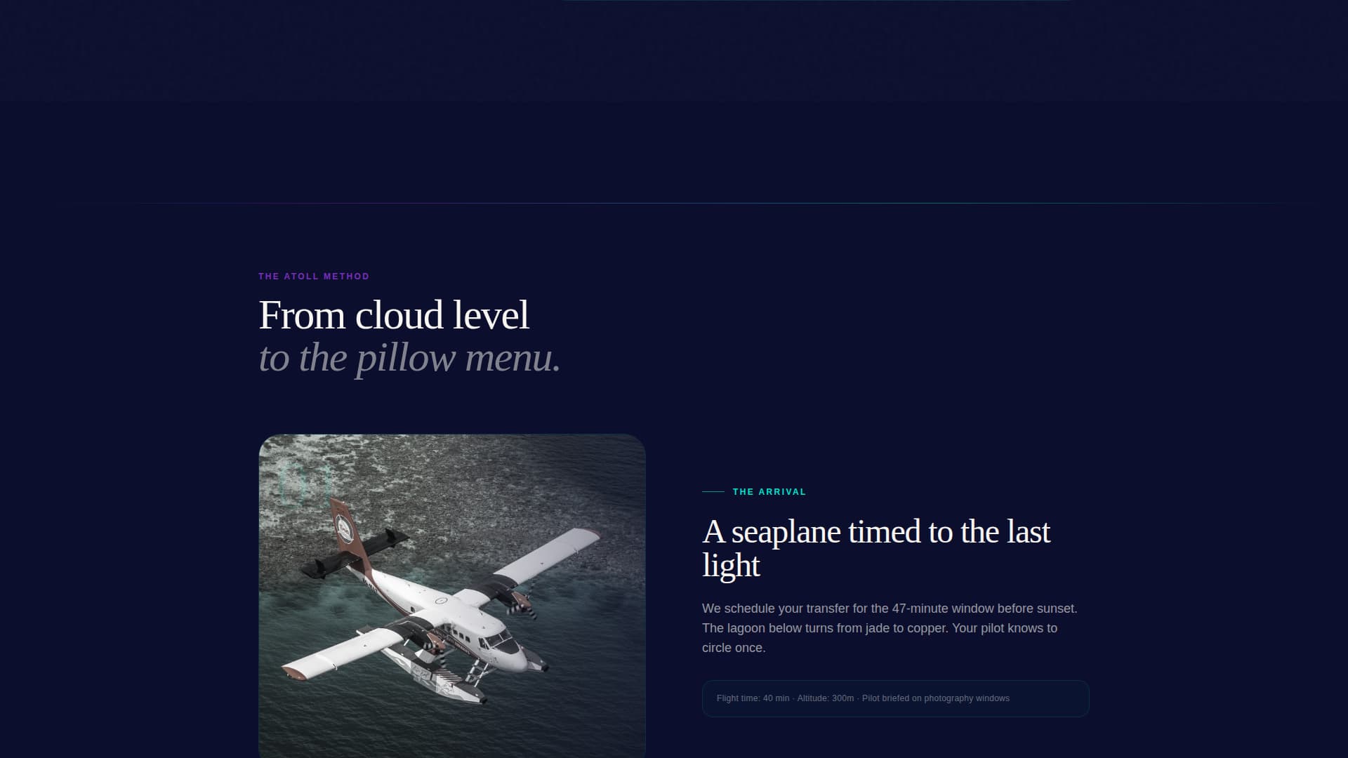 Atoll - Exclusive Maldives Landing Page Template