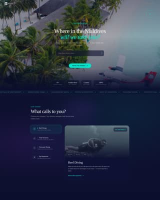 Atoll - Exclusive Maldives Landing Page Template
