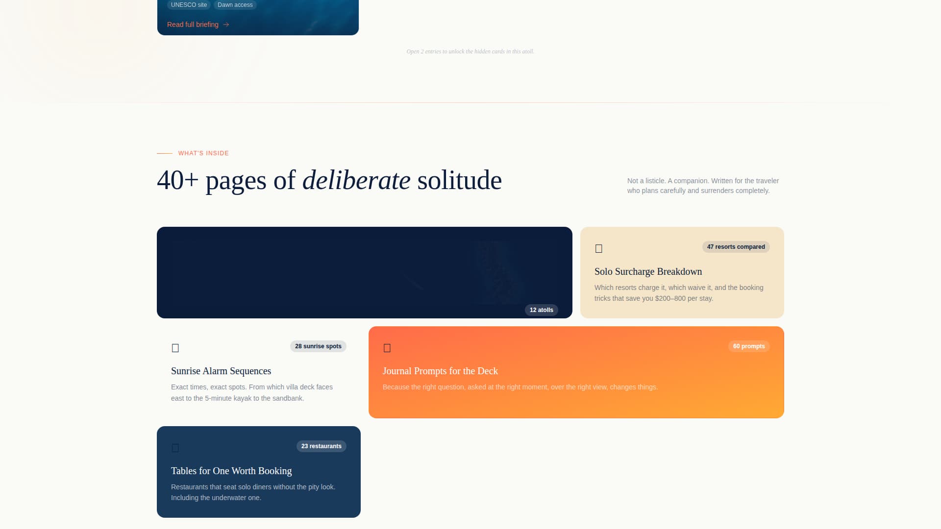 Drift - Luxe Solotravel Landing Page Template