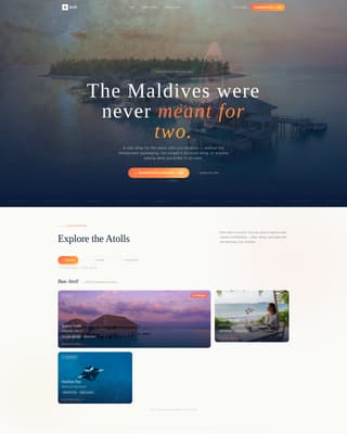 Drift - Luxe Solotravel Landing Page Template