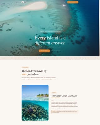 Atoll - Breathtaking Maldives Landing Page Template