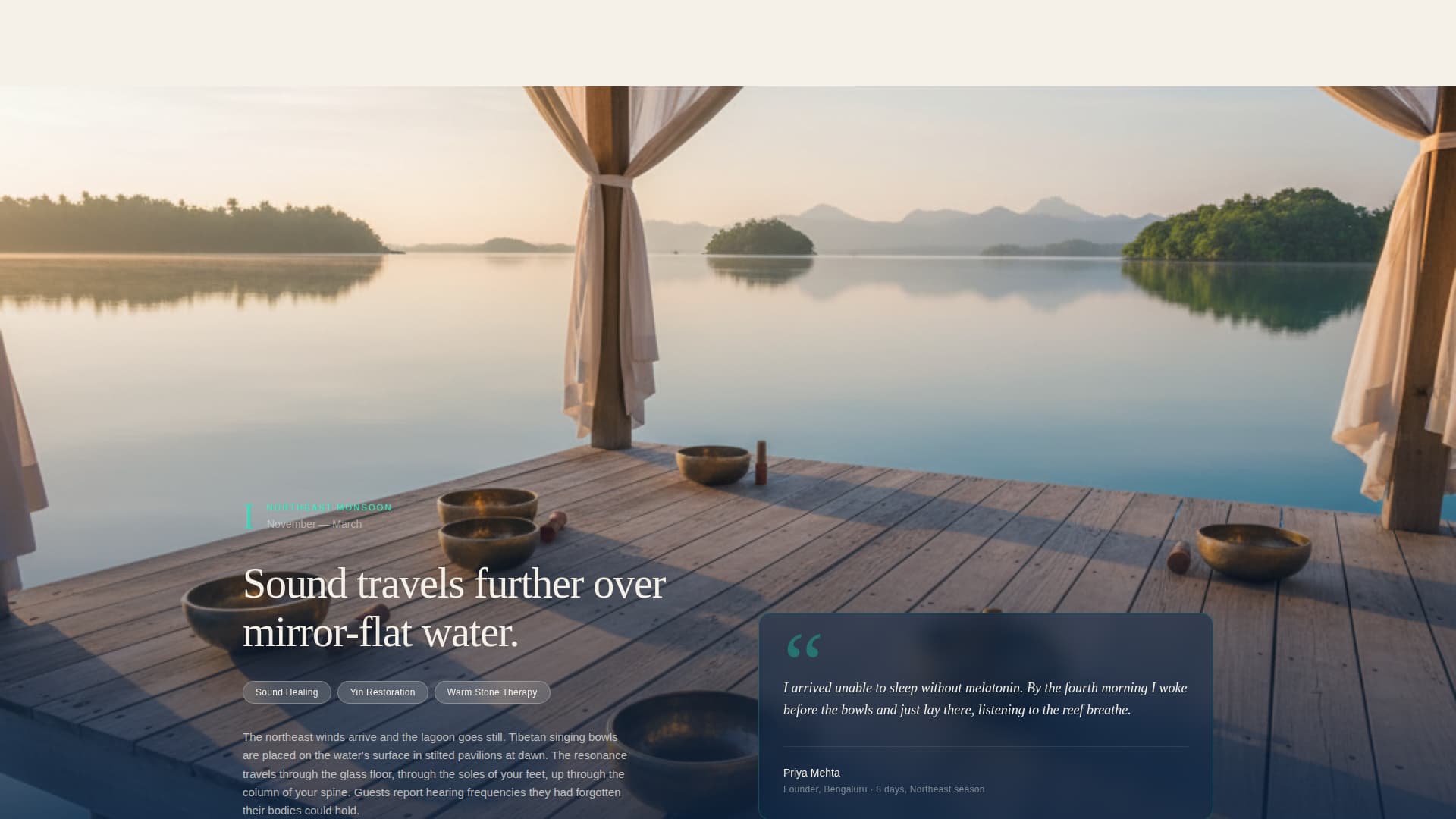 Drift - Serene Wellness Landing Page Template