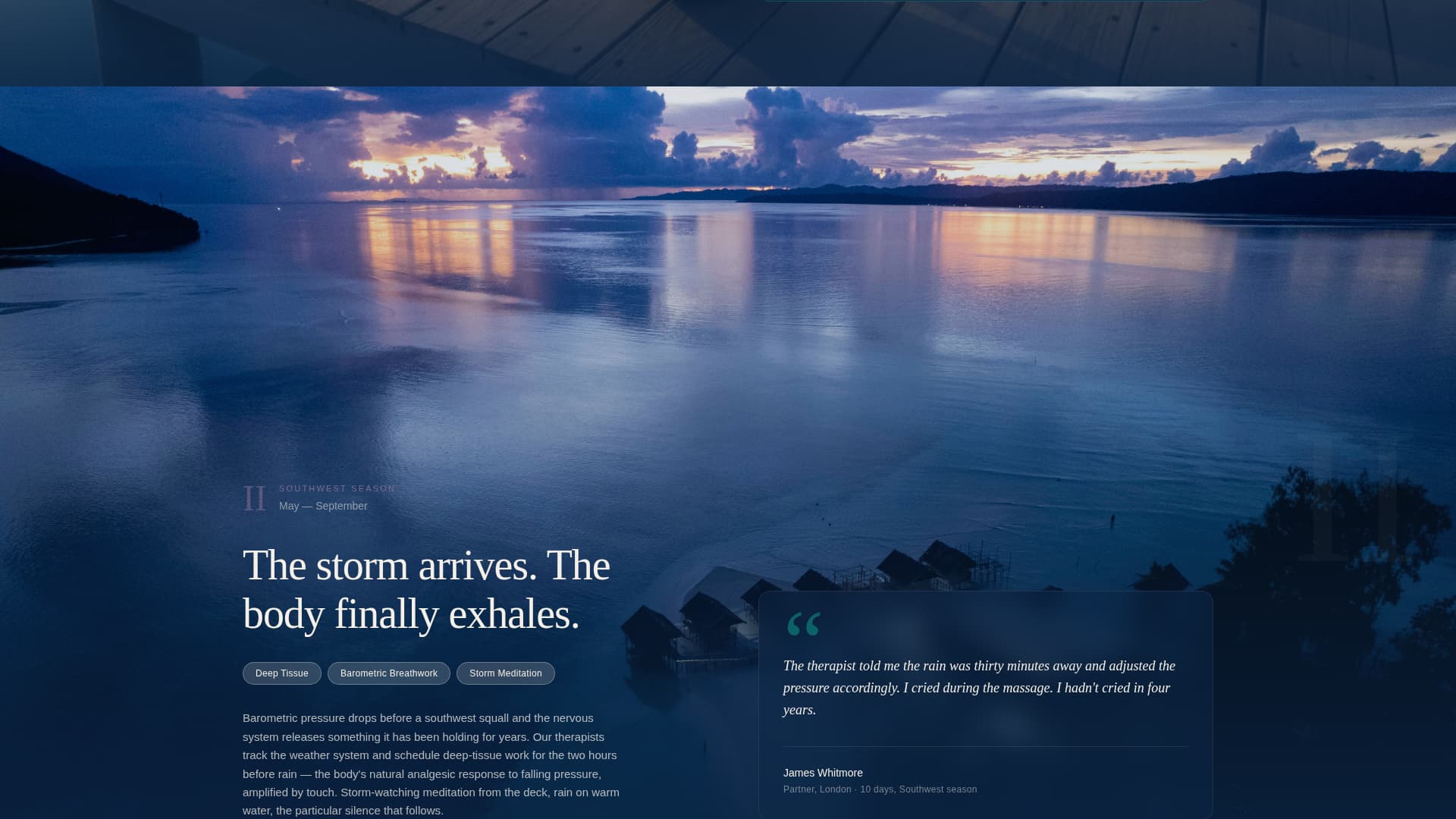 Drift - Serene Wellness Landing Page Template