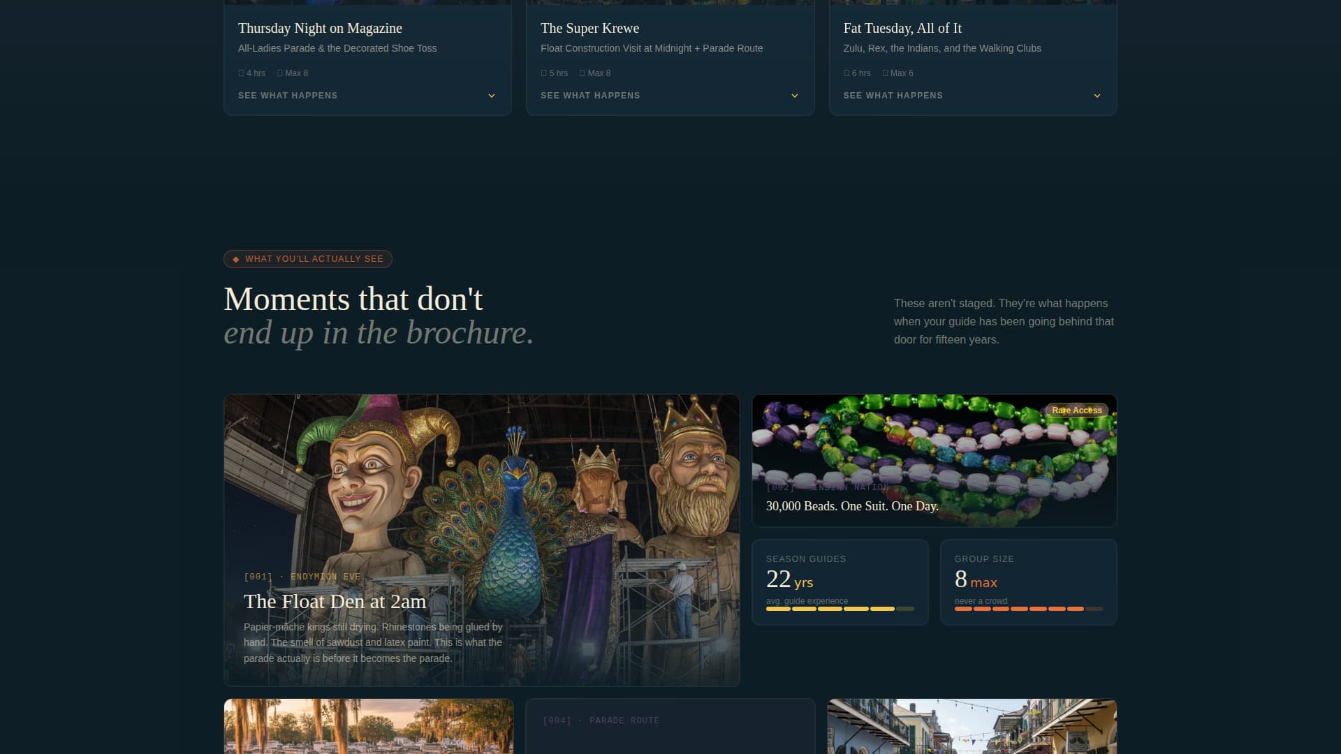 Krewe - Immersive Mardigras Landing Page Template