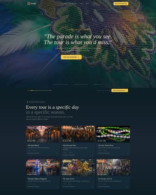 Krewe - Immersive Mardigras Landing Page Template