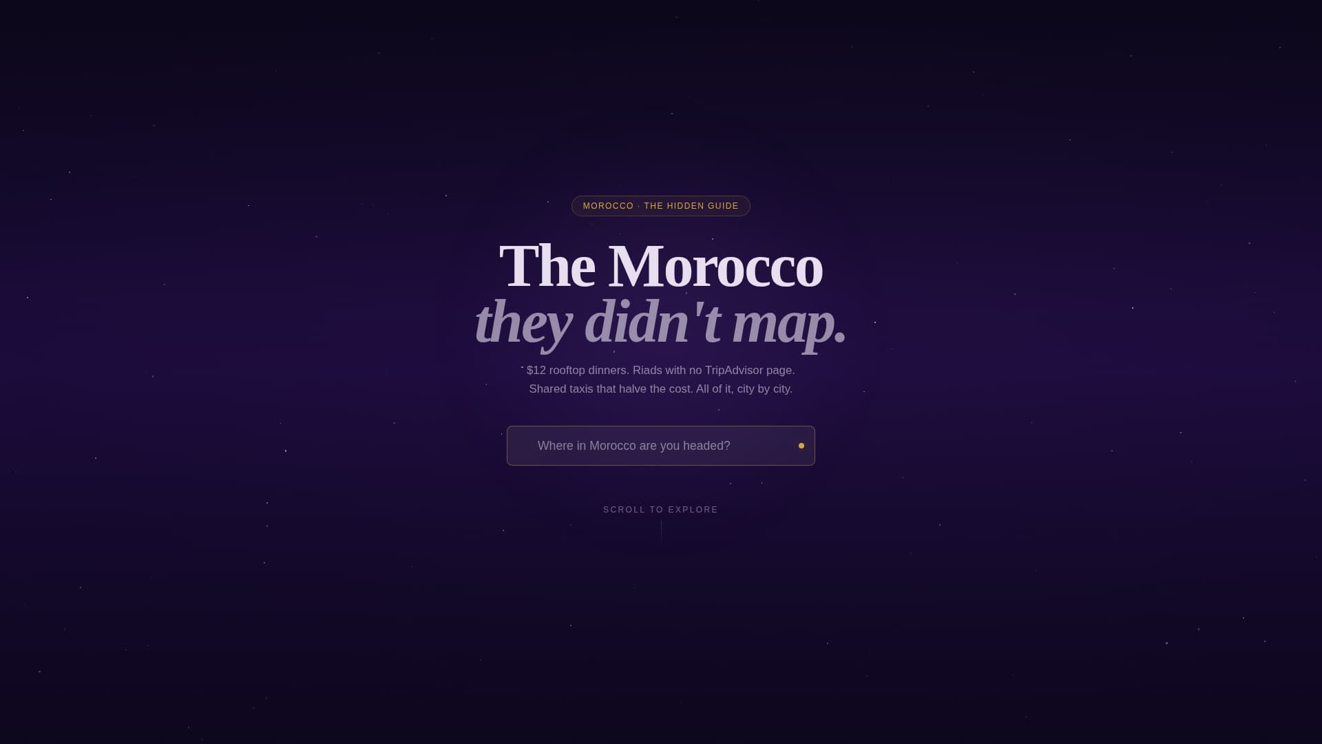 Morocco - Modern Budget Landing Page Template