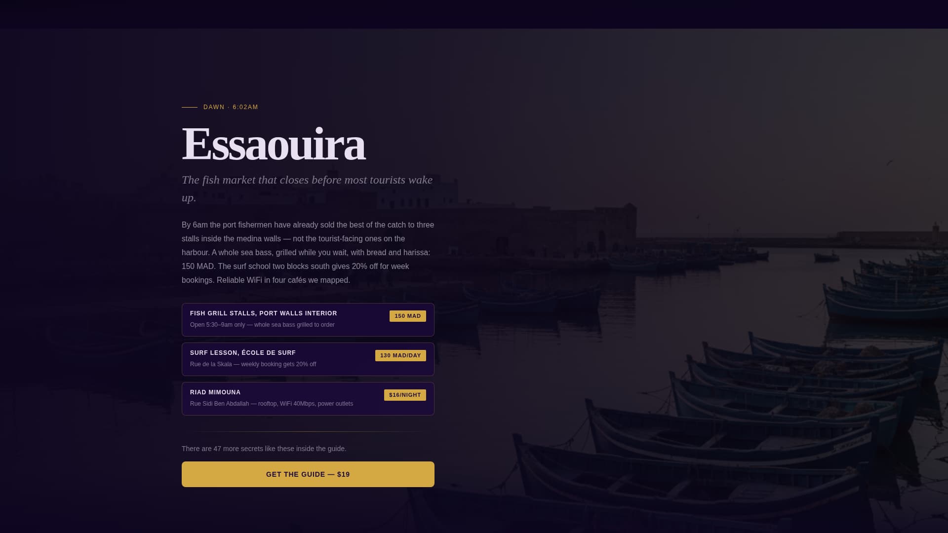 Morocco - Modern Budget Landing Page Template