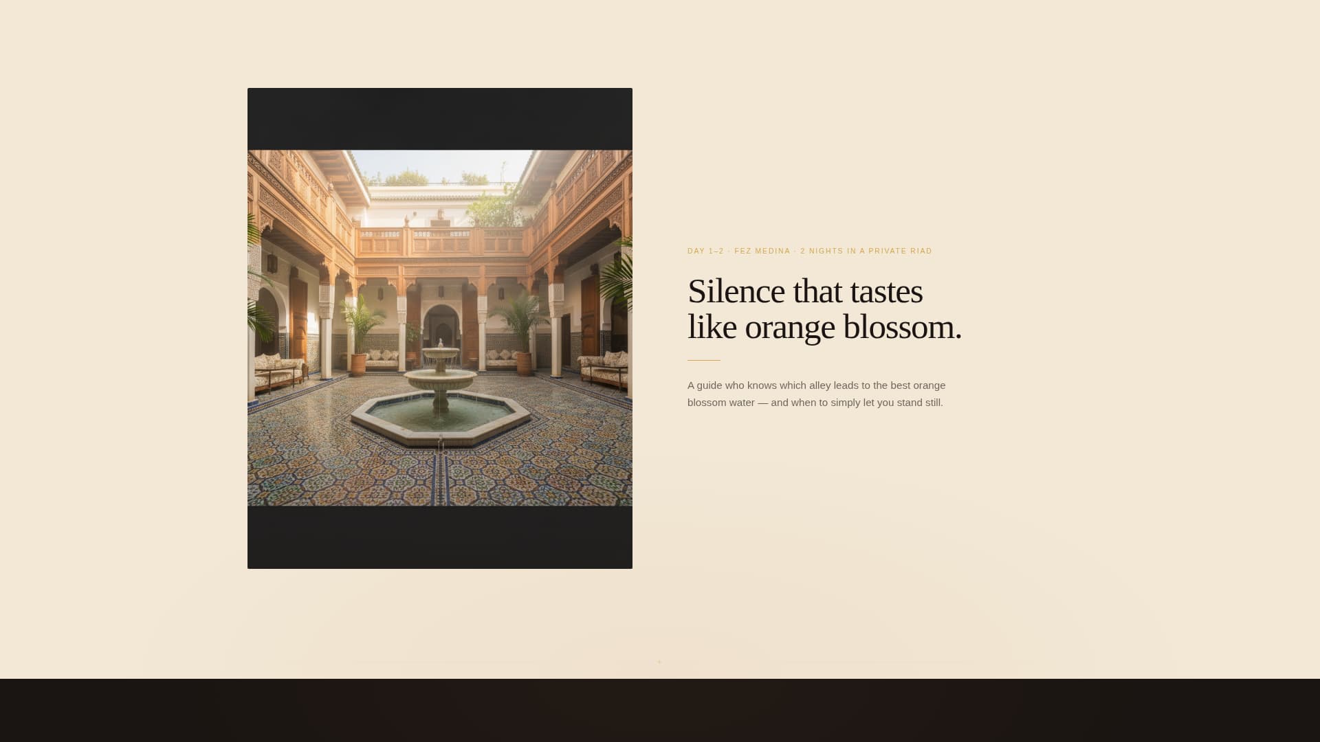 Riad - Enchanting Honeymoon Landing Page Template