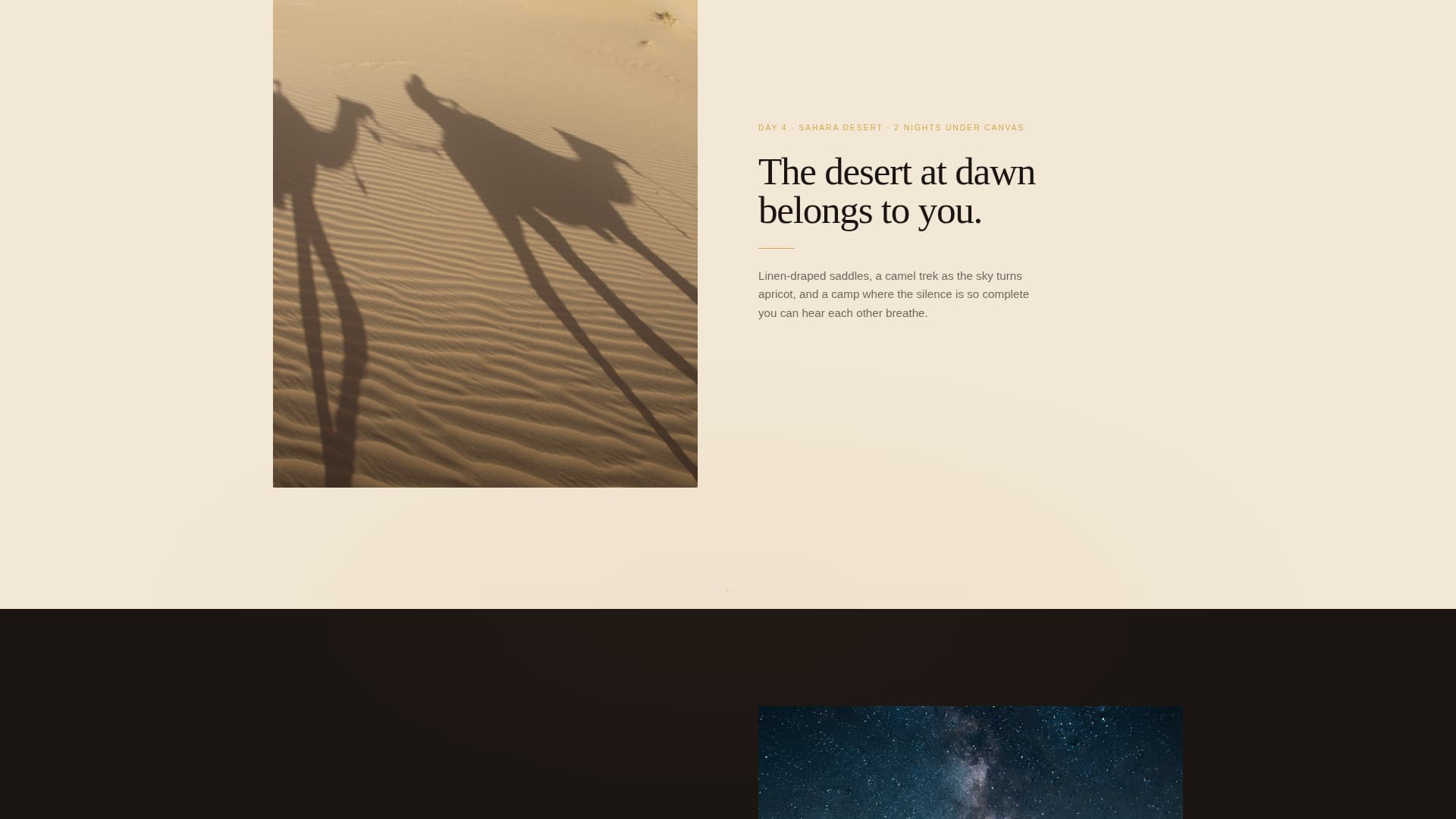 Riad - Enchanting Honeymoon Landing Page Template