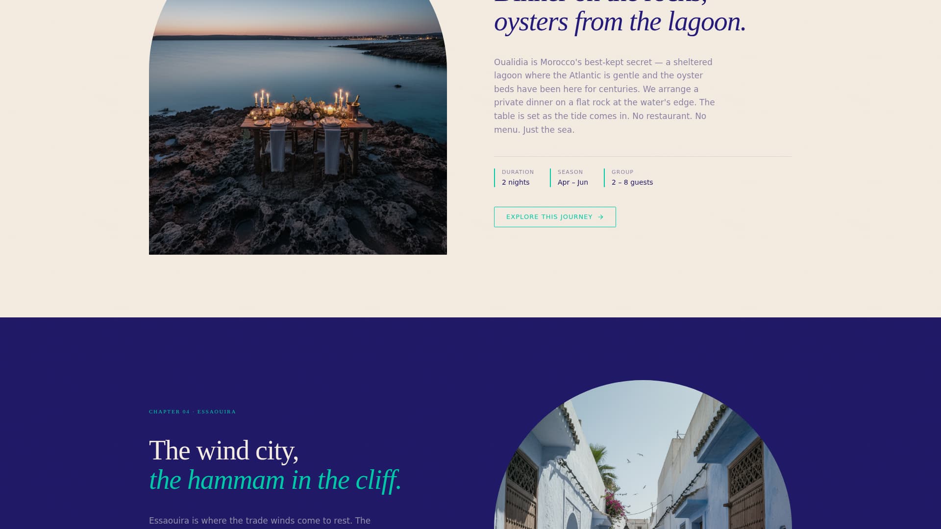 Morocco - Premium Luxury Landing Page Template