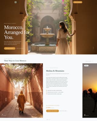 Riad - Luxe Morocco Landing Page Template