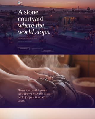 Riad - Enchanting Wellness Landing Page Template