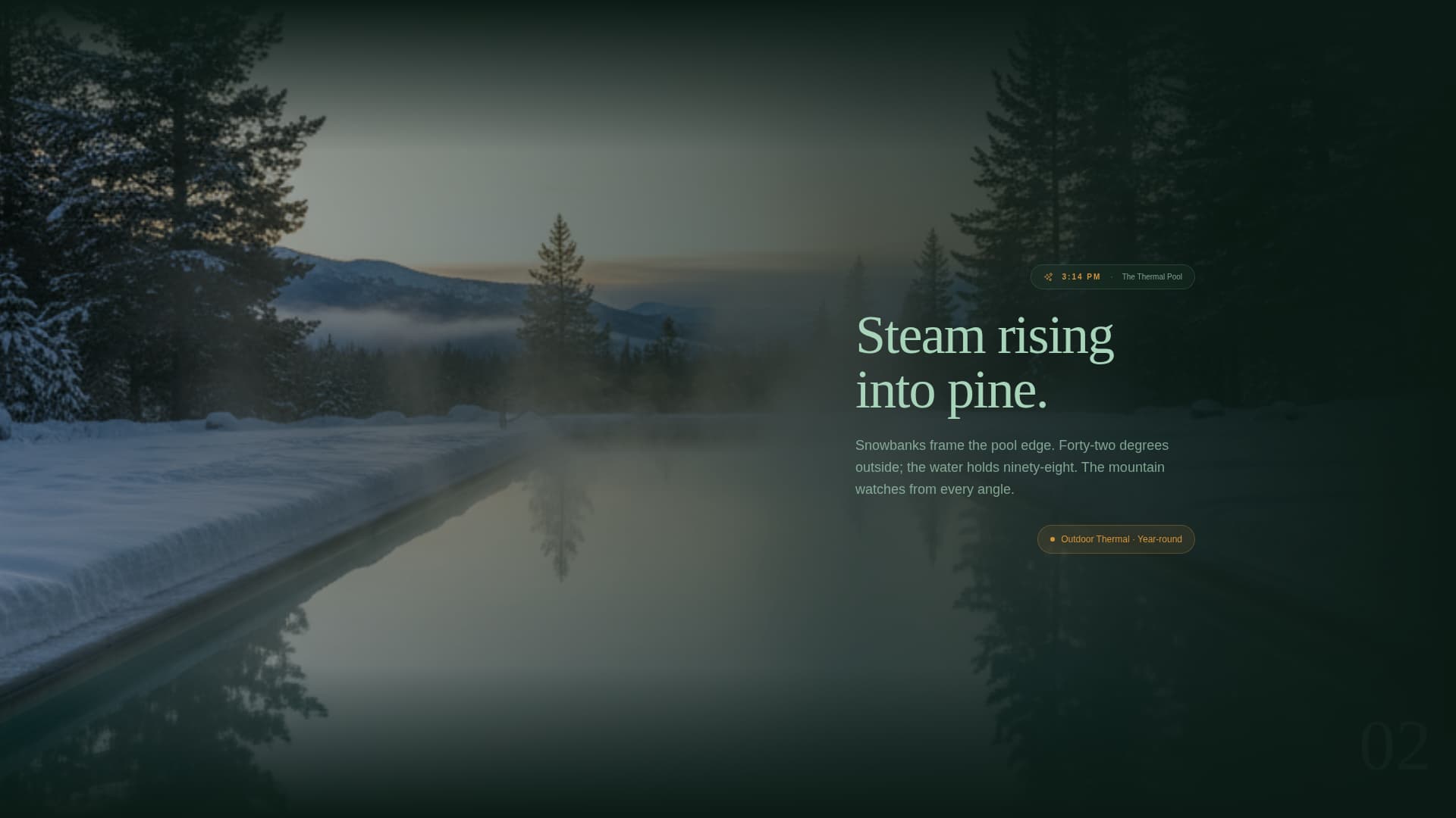 Summit - Immersive Resort Landing Page Template