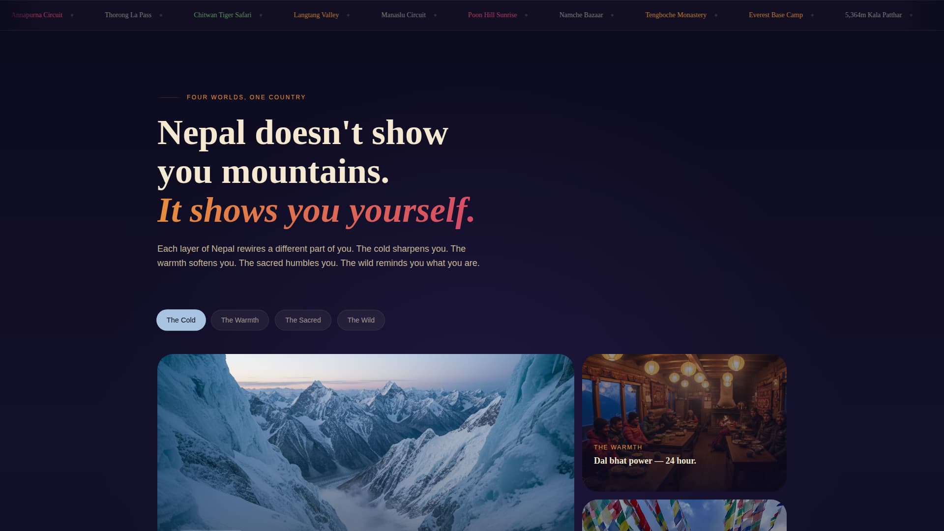 Summit - Immersive Adventure Landing Page Template