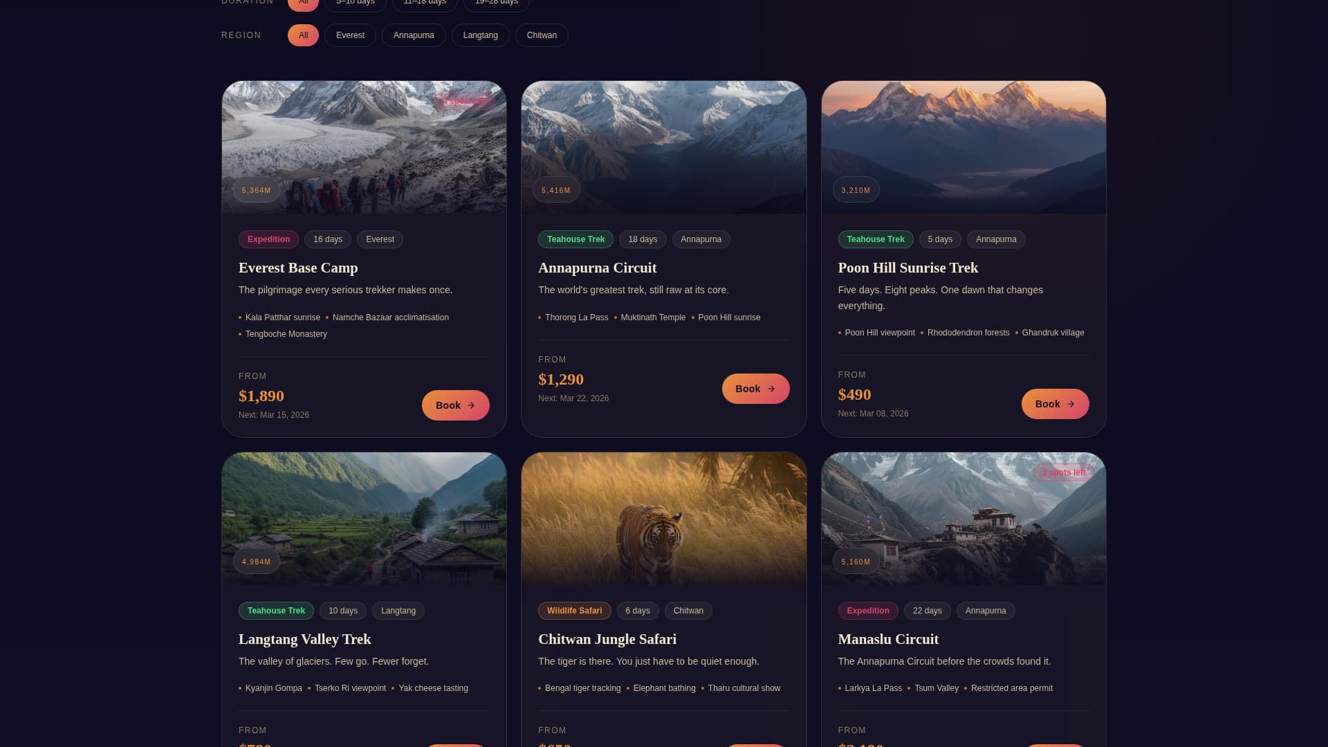 Summit - Immersive Adventure Landing Page Template