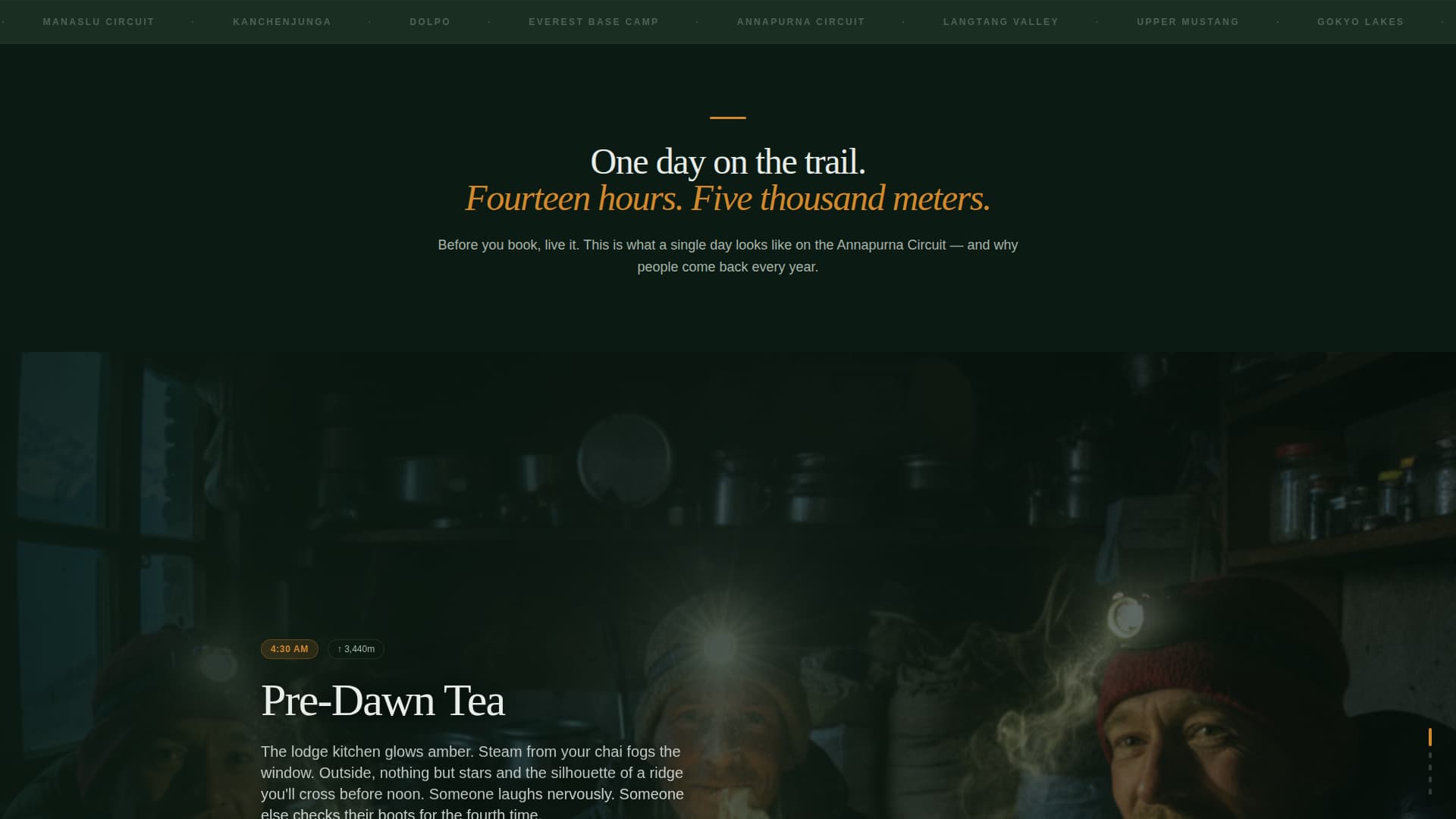 Ascent — Nepal Expedition Landing Page Template