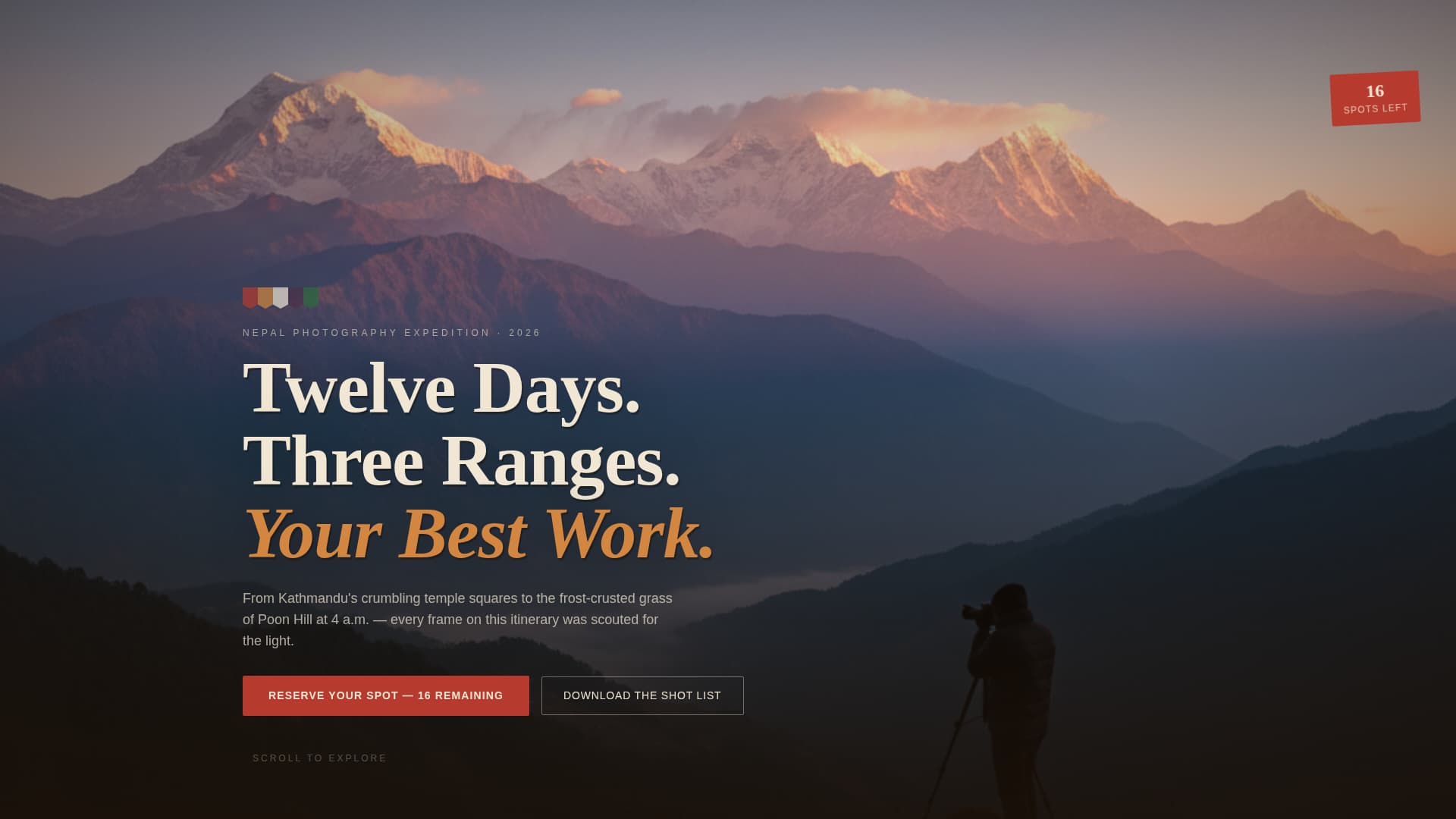 Frame — Photo Gallery Landing Page Template