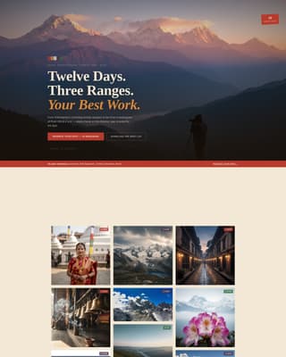 Nepal Travel Specialist Professional Website Template