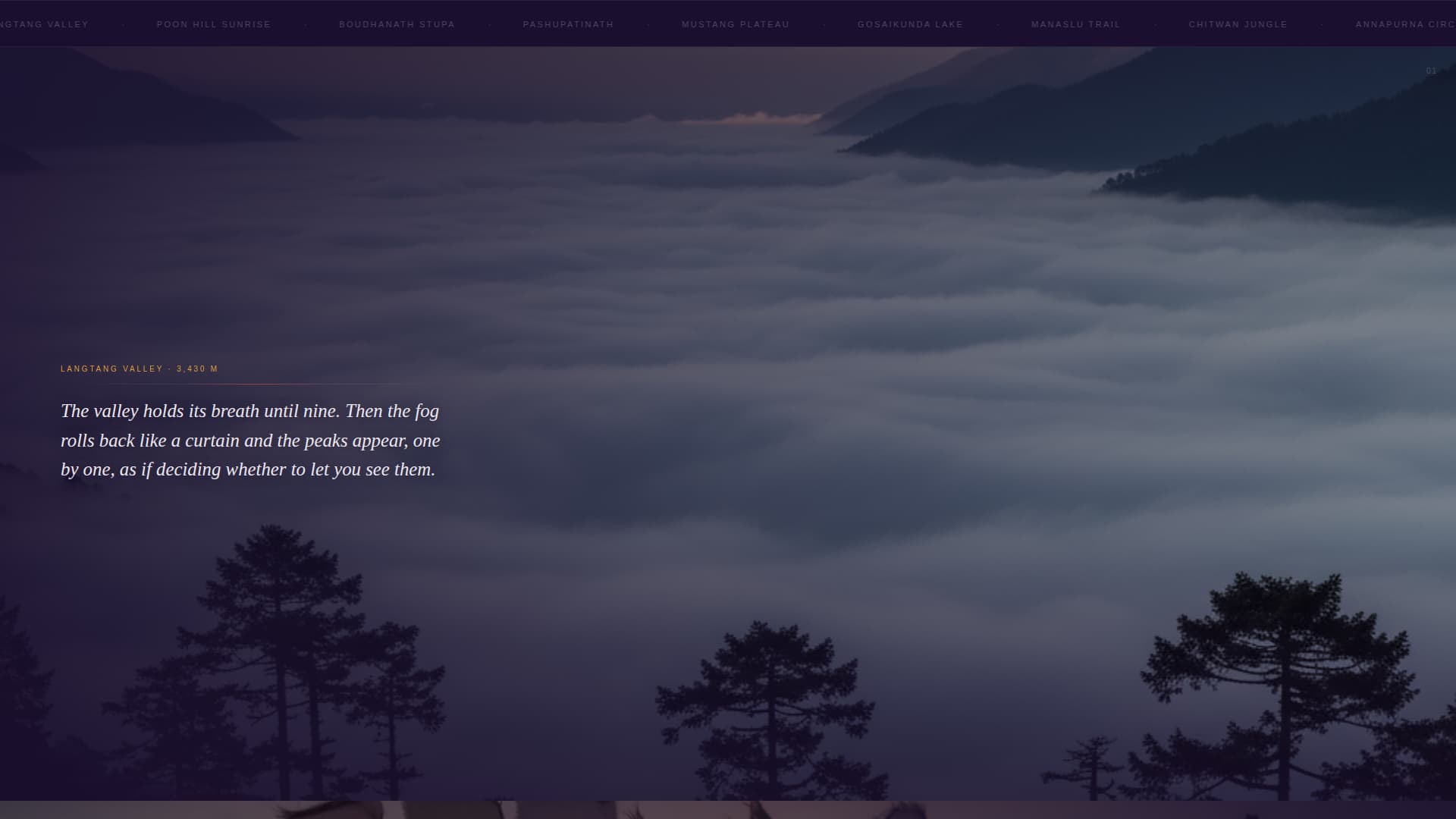 Summit — Nepal Adventure Landing Page Template