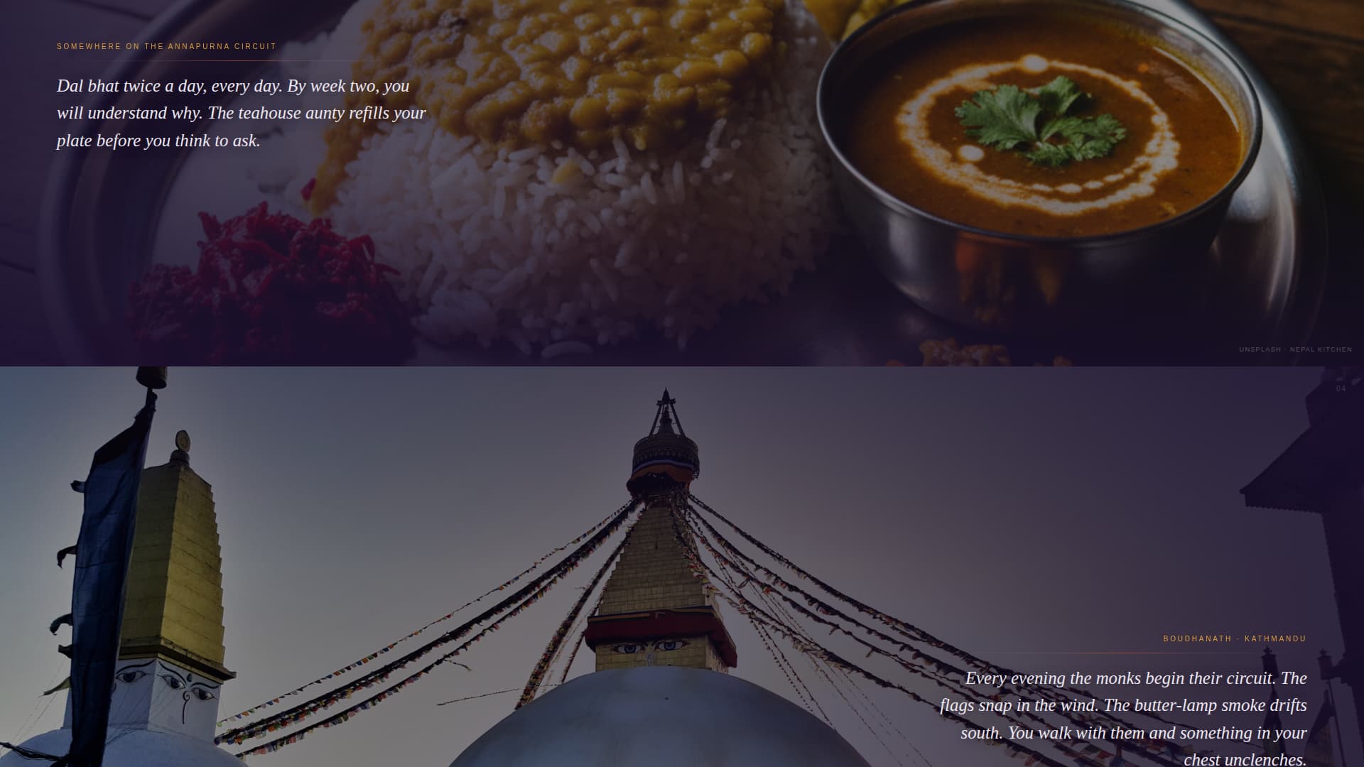 Summit — Nepal Adventure Landing Page Template