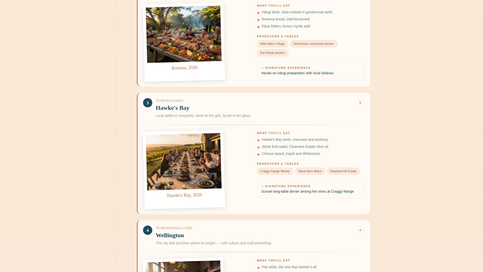 Forage - Wanderlust Culinary Landing Page Template