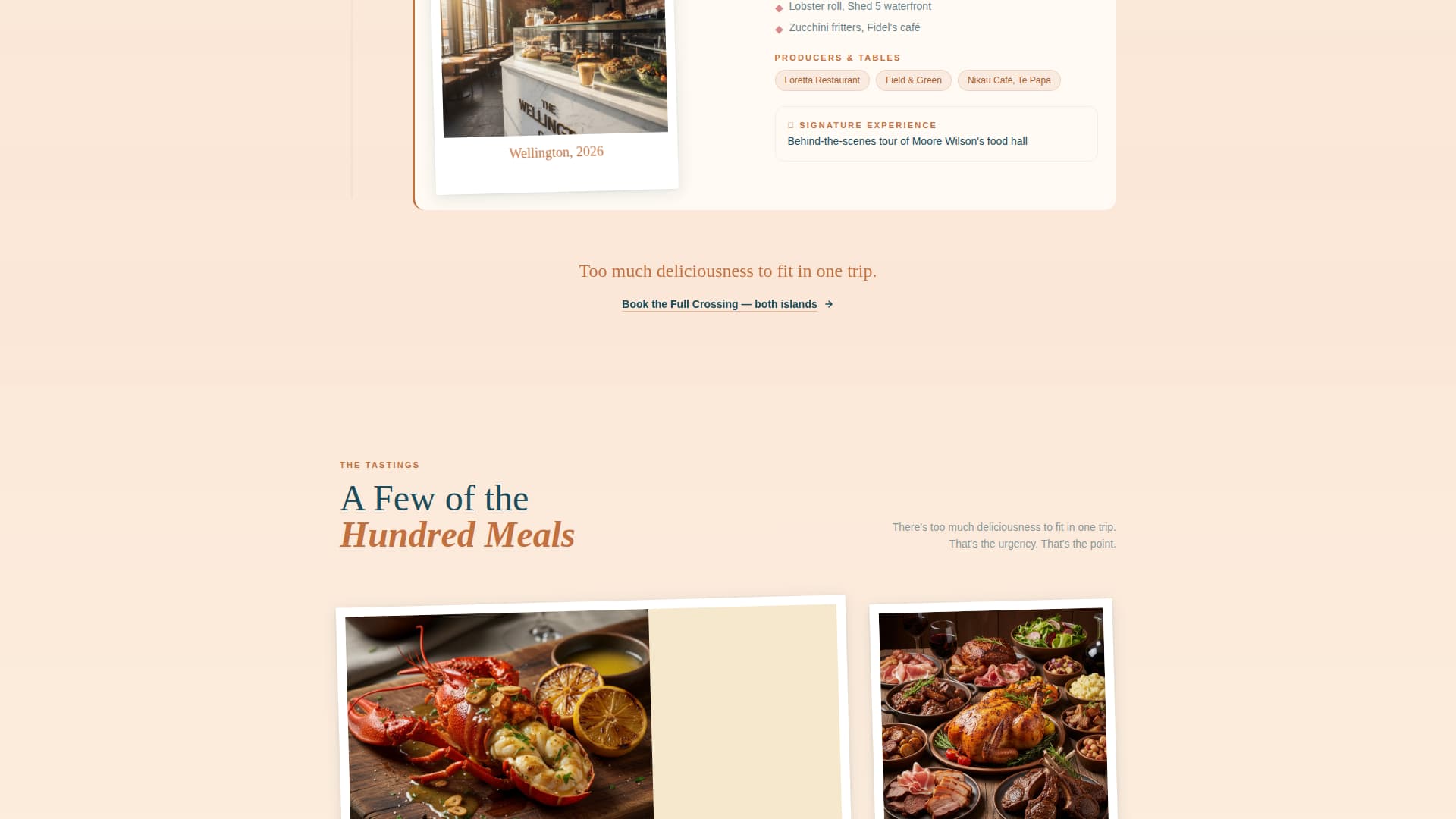 Forage - Wanderlust Culinary Landing Page Template