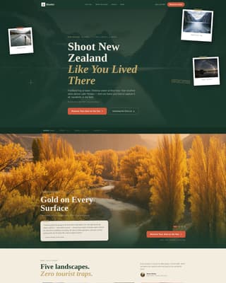 New Zealand Travel Booking Website Template