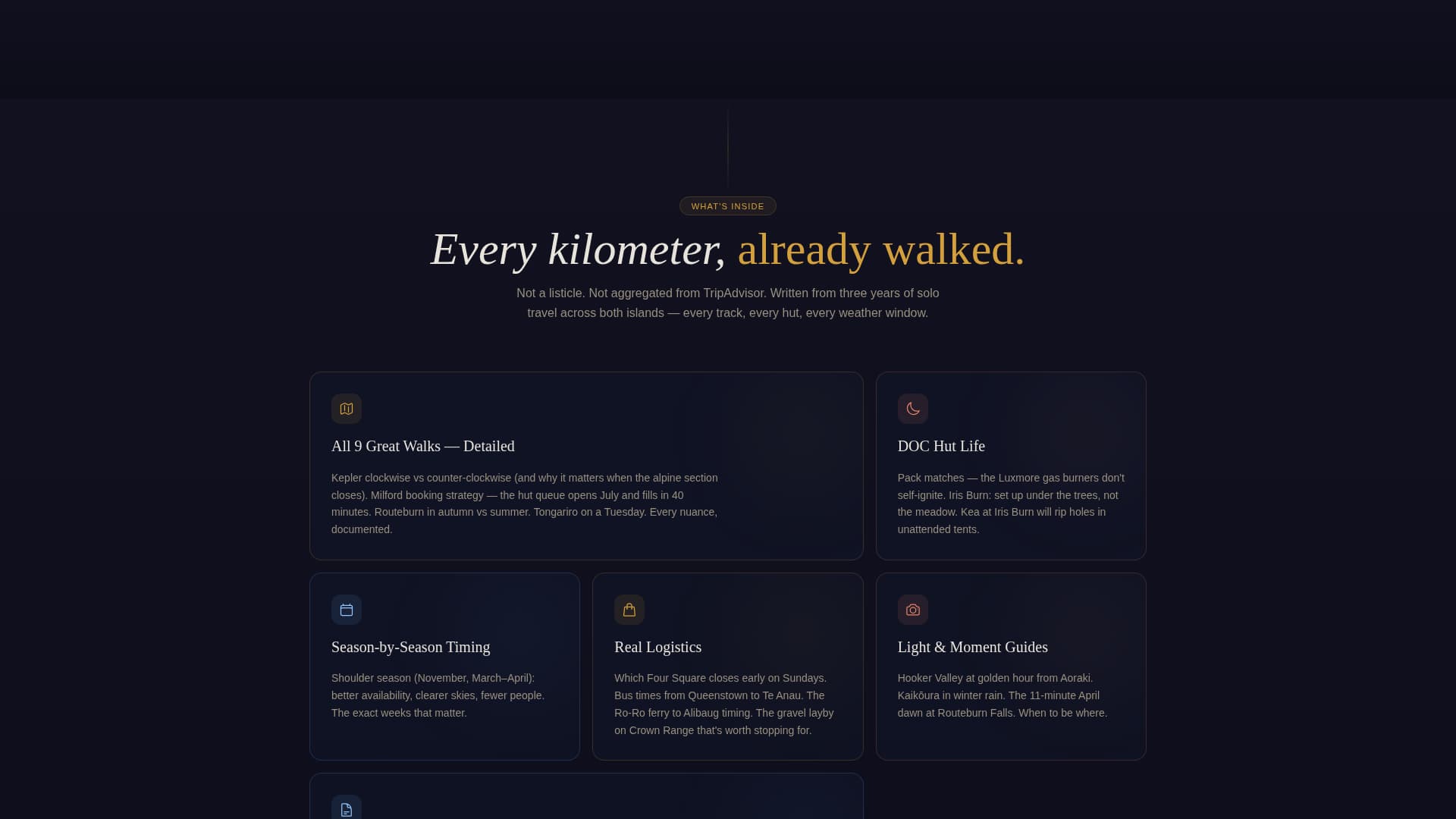 Wander - Immersive Solotravel Landing Page Template