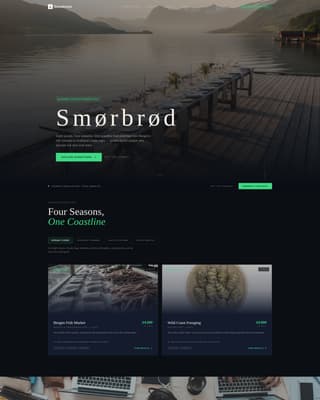 Smrbrd - Immersive Culinary Landing Page Template