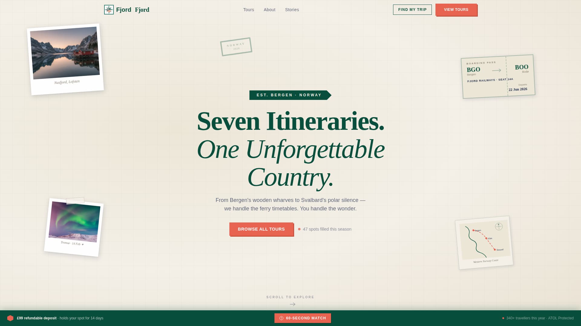 Fjord - Captivating Norway Landing Page Template
