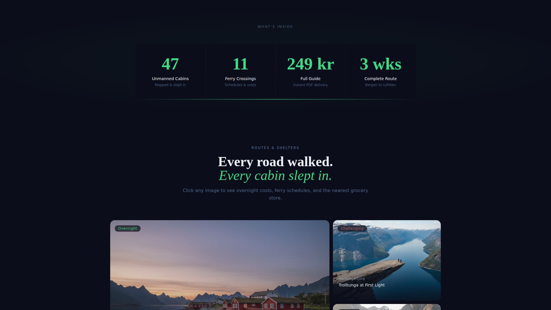 Fjord - Immersive Norway Landing Page Template