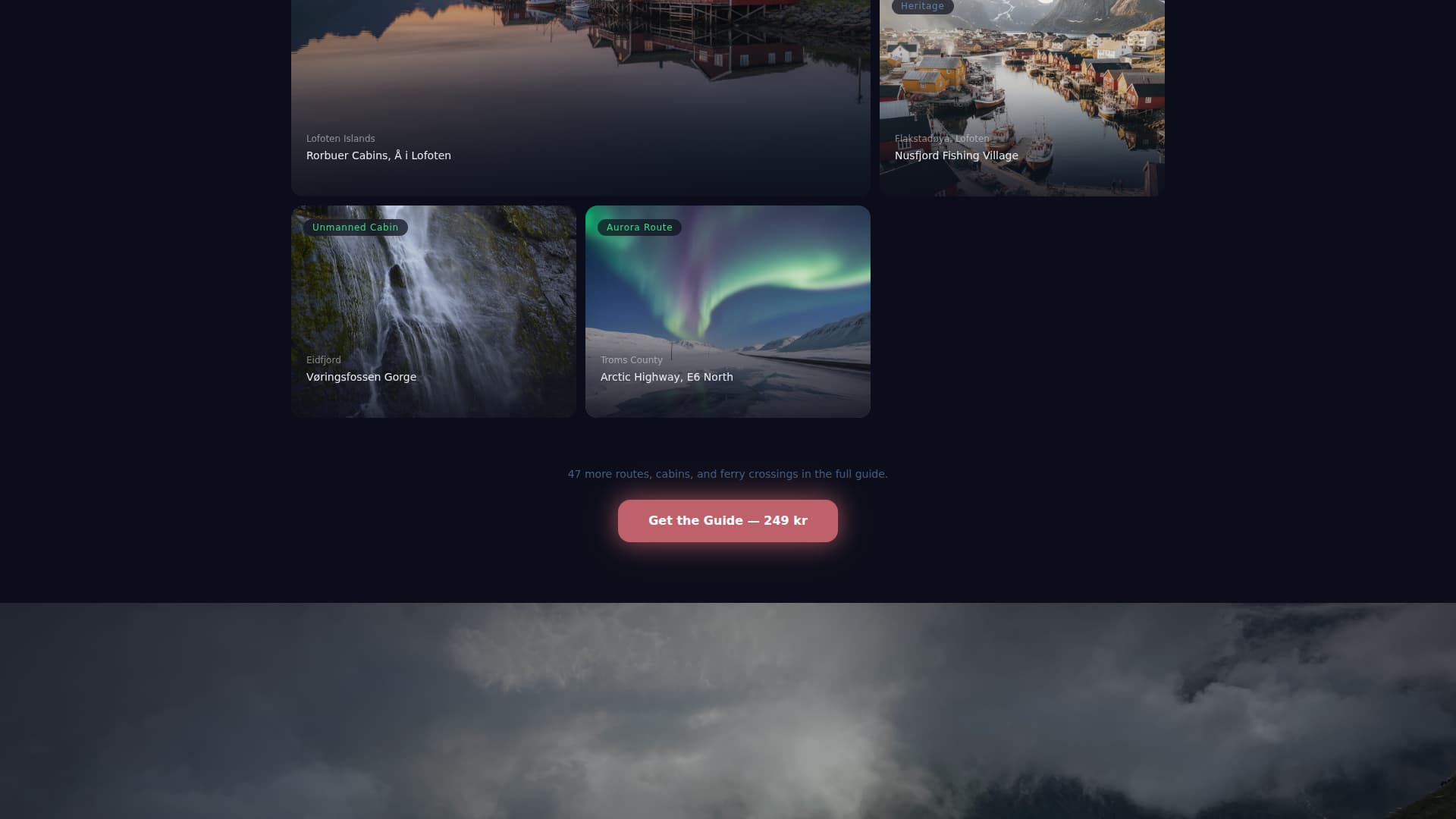 Fjord - Immersive Norway Landing Page Template