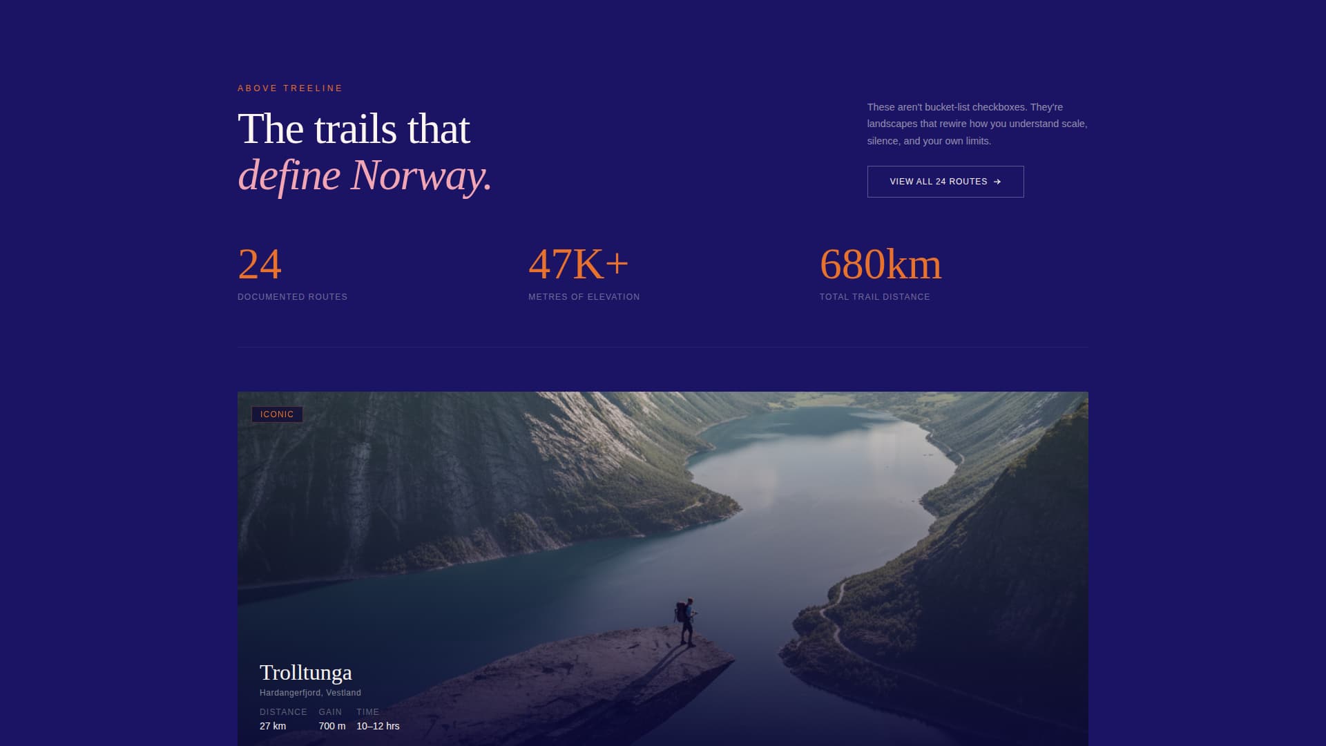 Fjord - Breathtaking Norway Landing Page Template