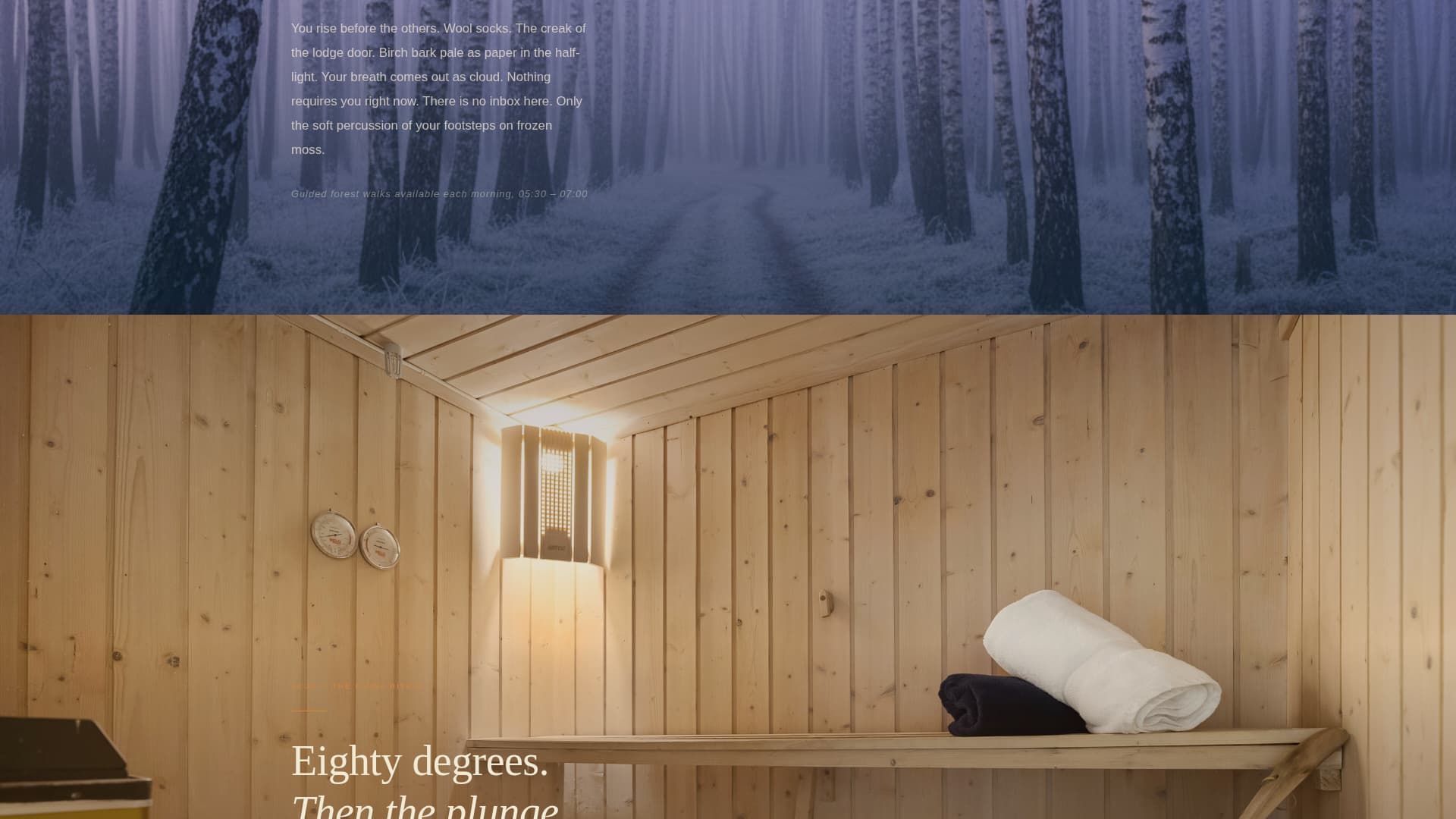 Stillhet - Immersive Wellness Landing Page Template