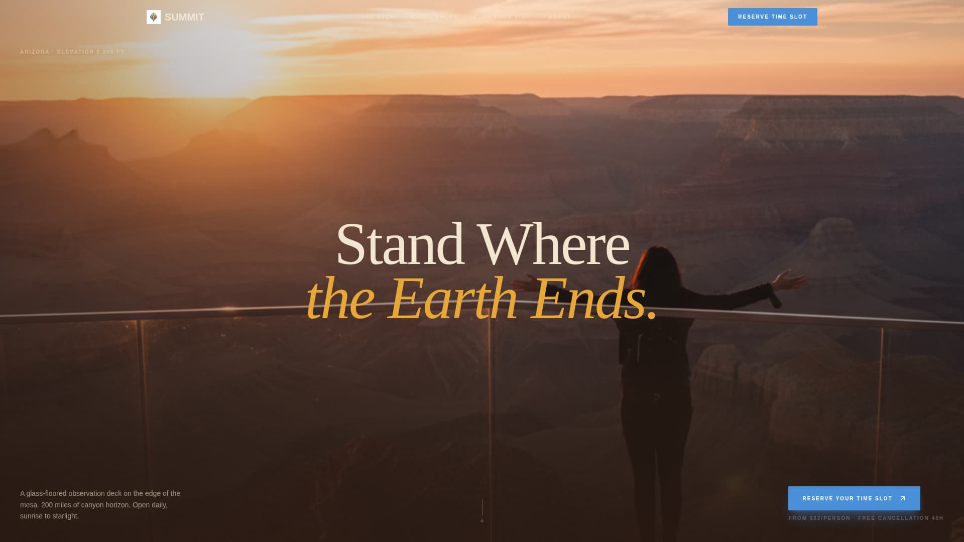 Summit - Breathtaking Observation Deck Landing Page Template