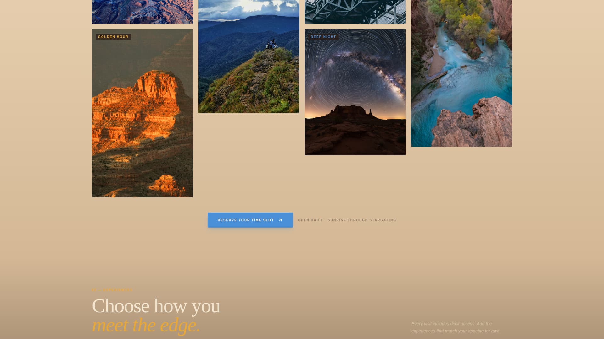 Summit - Breathtaking Observation Deck Landing Page Template