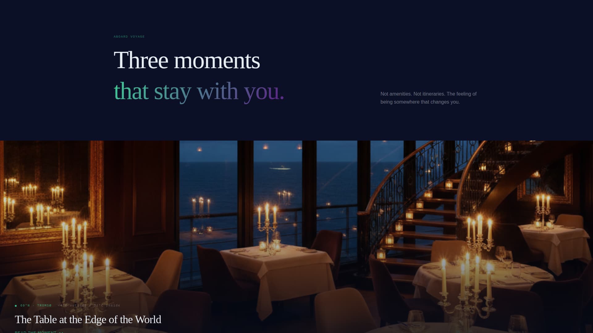 Voyage - Breathtaking Cruise Landing Page Template