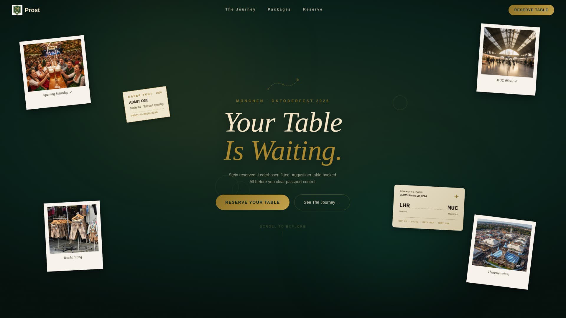 Prost - Immersive Oktoberfest Landing Page Template