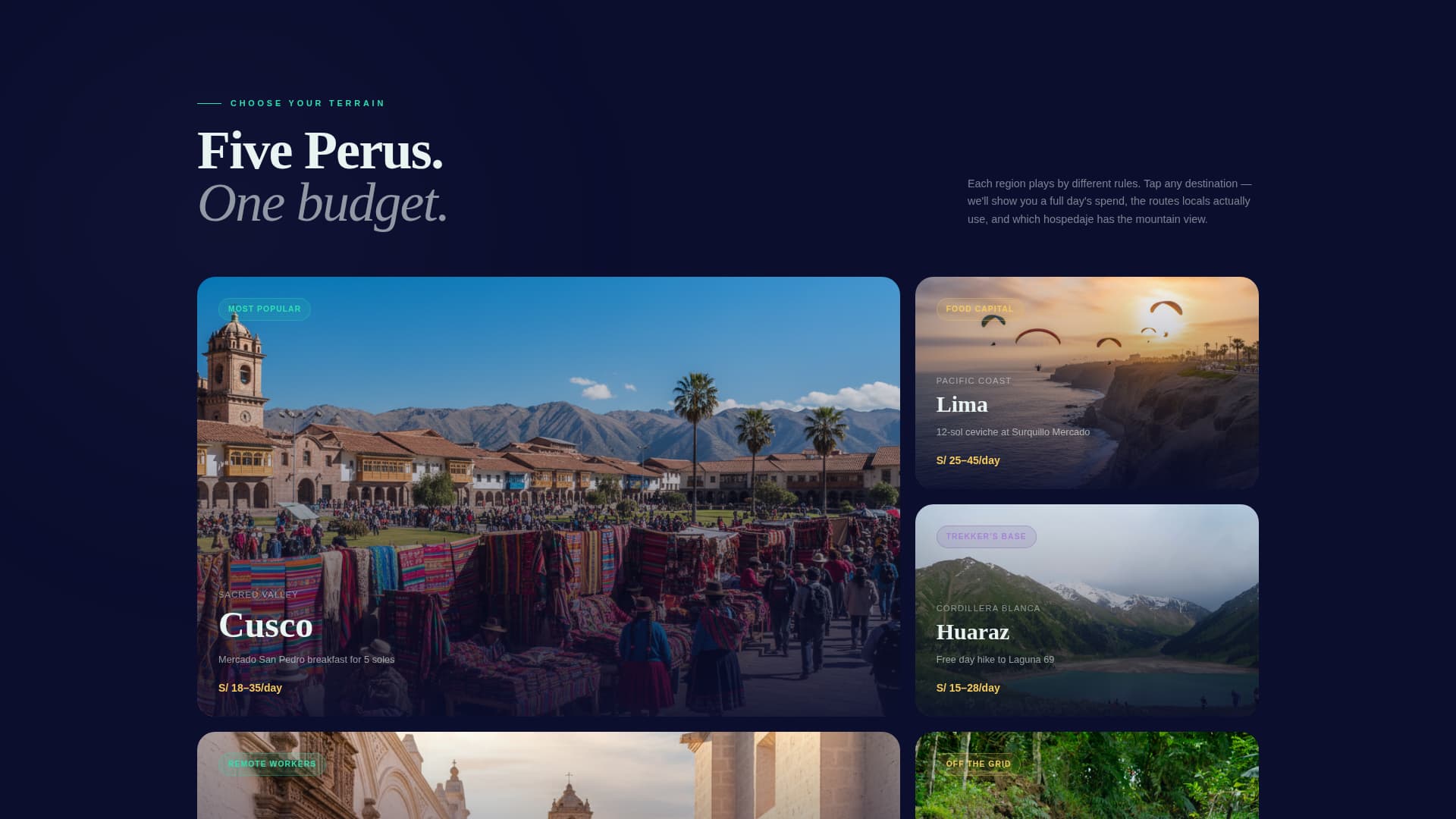 Trek - Immersive Budget Travel Landing Page Template